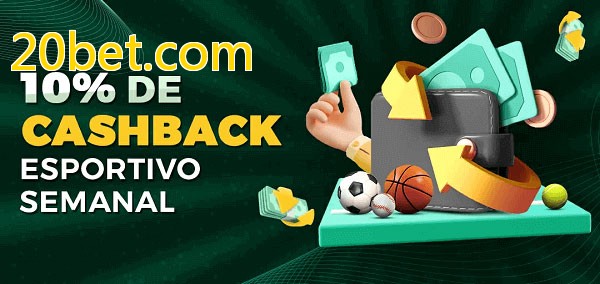 10% de bônus de cashback na 20bet.com